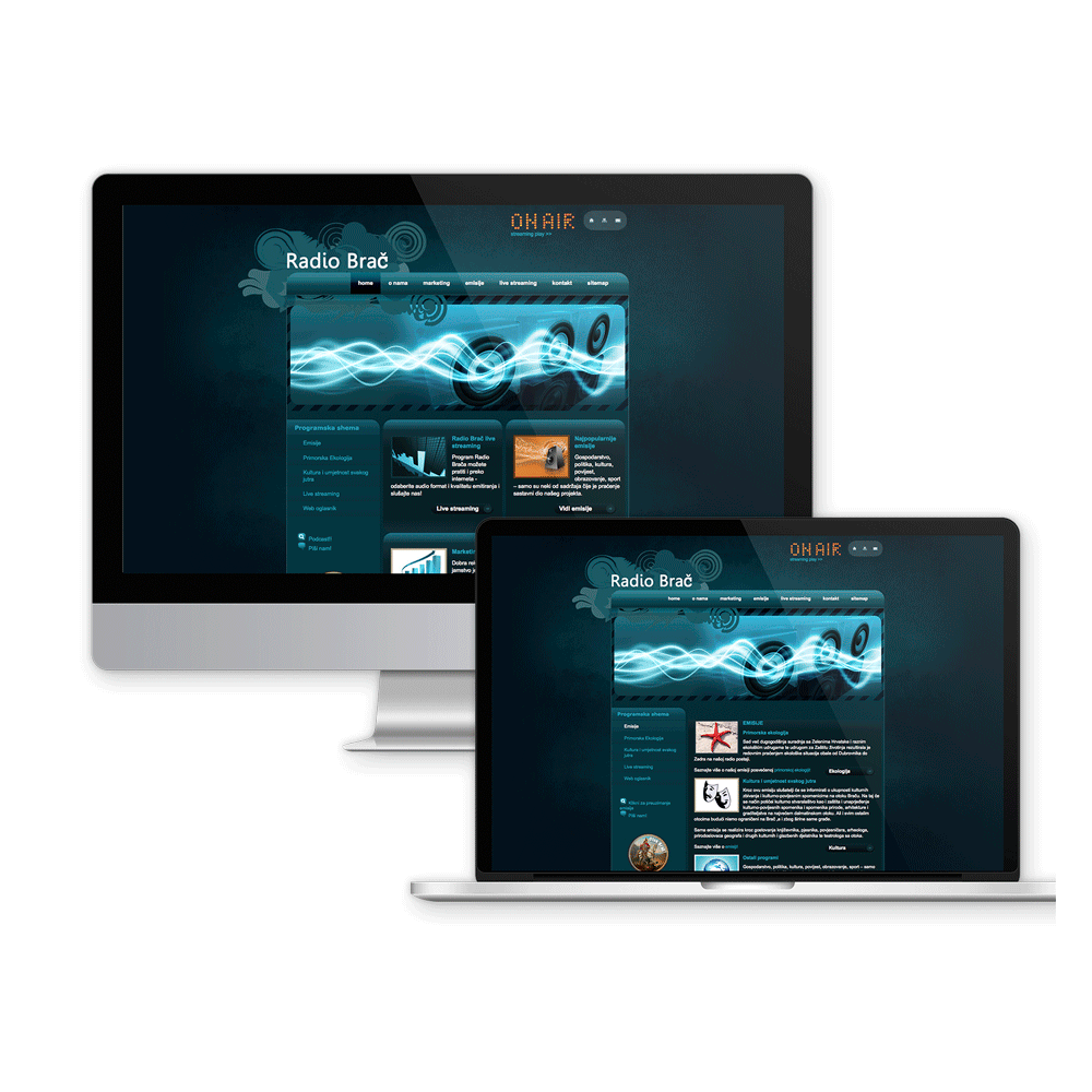 Izrada web stranice za radio Brač